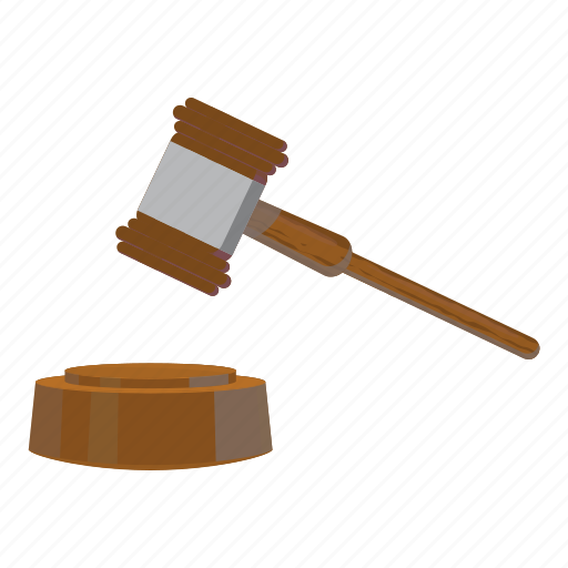 Auction, cartoon, gavel, hammer, law, legal, mallet icon - Download on Iconfinder