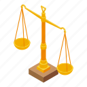 justice, scale, isometric