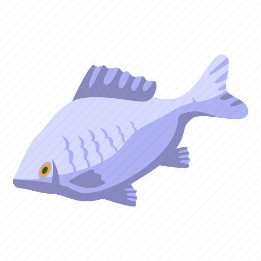 River, fish, isometric icon - Download on Iconfinder