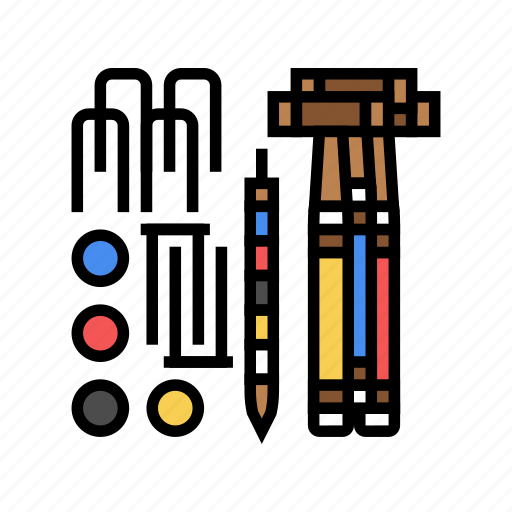 Croquet, game, color, mallet, ball, croquette icon - Download on Iconfinder