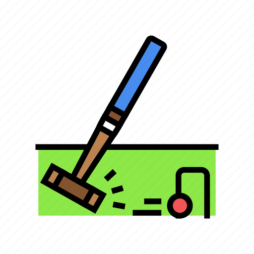Croquet, game, mallet, ball, croquette, old icon - Download on Iconfinder