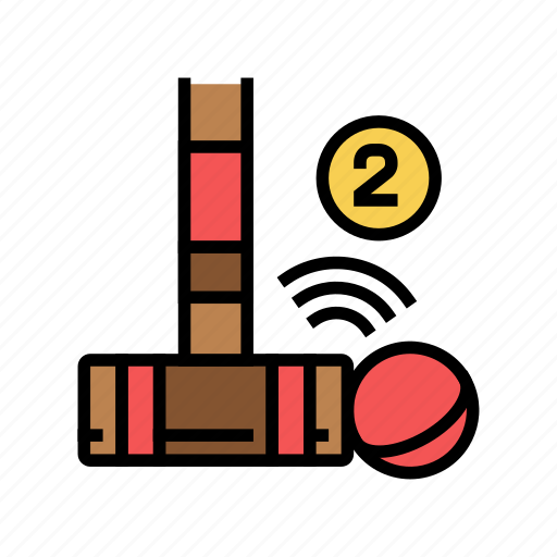 Double, tap, croquet, game, mallet, ball icon - Download on Iconfinder