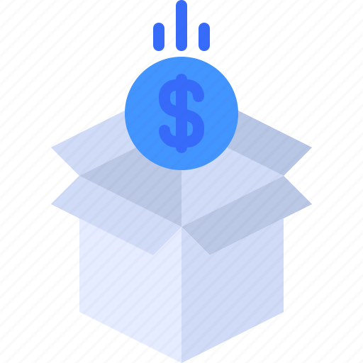 Box, investment, charity, money, coin icon - Download on Iconfinder