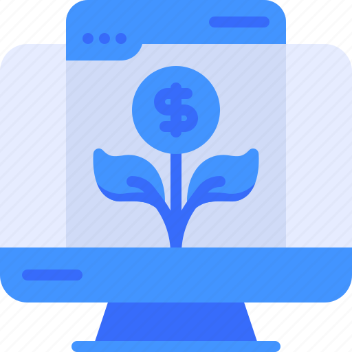 Growth, plant, web, computer, monitor icon - Download on Iconfinder