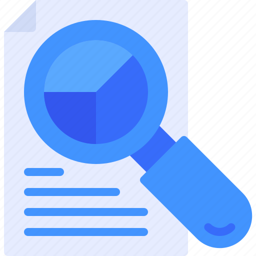 Search, pie, chart, magnifier, file icon - Download on Iconfinder