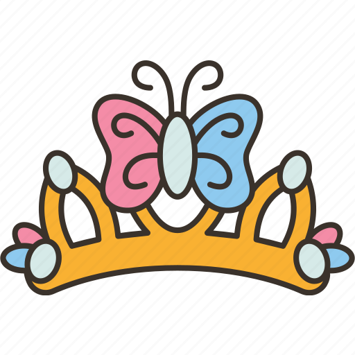 Crown, butterfly, princess, fancy, costume icon - Download on Iconfinder