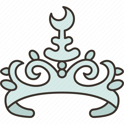 Crown, silver, monarchy, nobility, insignia icon - Download on Iconfinder