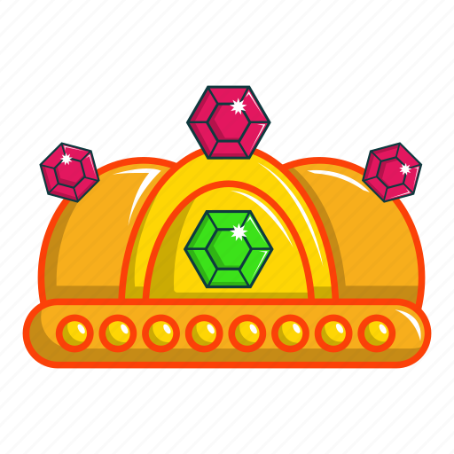 Cartoon, crown, imperial, jewelry, king, queen, ruby icon - Download on Iconfinder