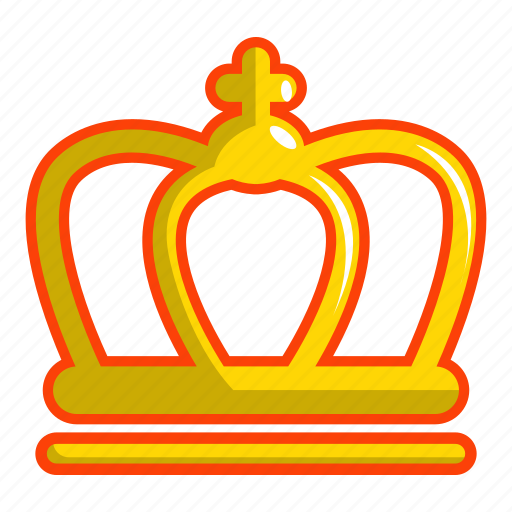 Cartoon, crown, gold, golden, jewelry, king, royal icon - Download on Iconfinder