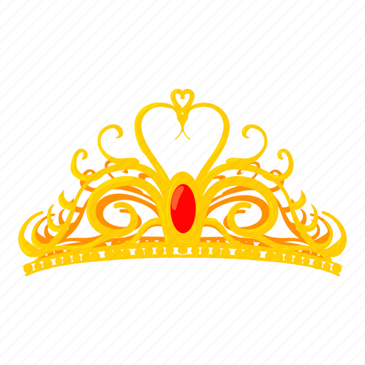 Cartoon, crown, diadem, king, luxury, prince, queen icon - Download on Iconfinder