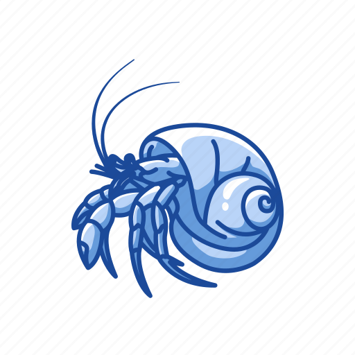 Animal, crustacean, hermit crab, sea creature, strawberry hermit crab icon - Download on Iconfinder