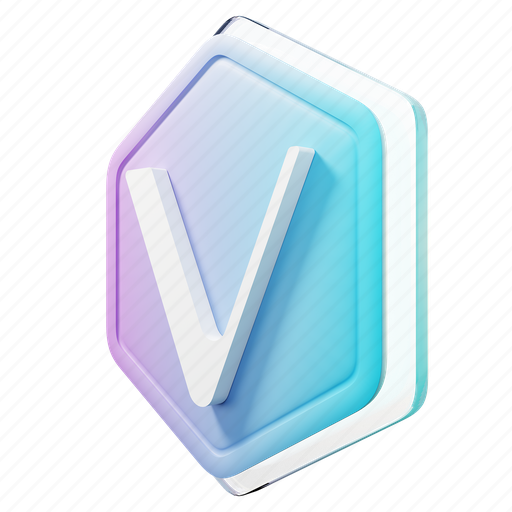 Vechain, vet, crypto 3D illustration - Download on Iconfinder