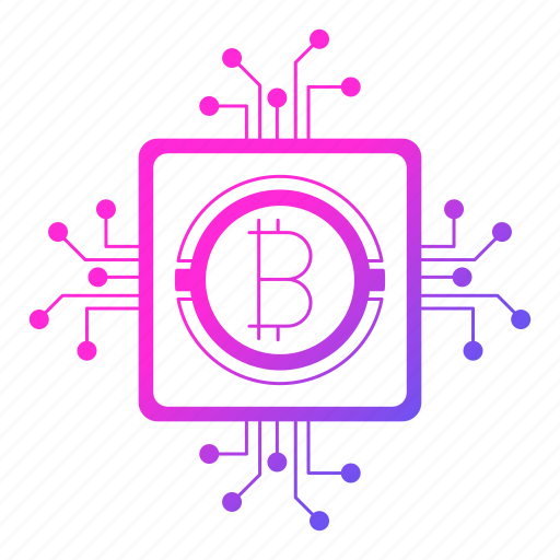 Bitcoin, circuit, cryptocurrency, digital money, mining, processor icon - Download on Iconfinder
