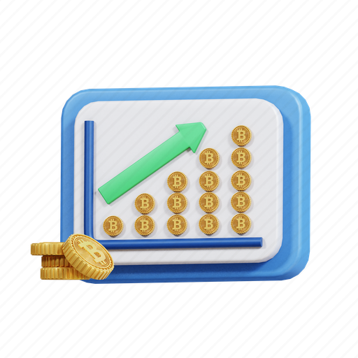 Crypto, trading, trade, pay, savings, management, balance 3D illustration - Download on Iconfinder
