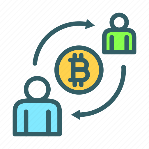 Peer to peer, transfer, payment, transaction, bitcoin, cryptocurrency icon - Download on Iconfinder