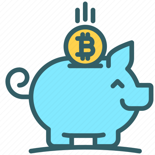 Piggy, savings, piggy bank, crypto, bitcoin icon - Download on Iconfinder