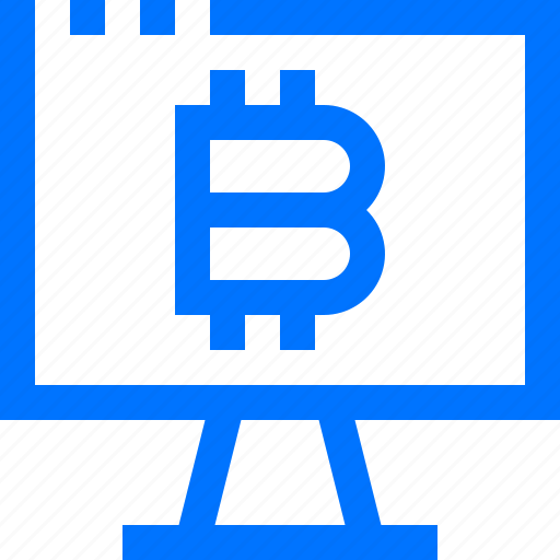 Bitcoin, computer, cryptocurrency, device, display, monitor, technology icon - Download on Iconfinder