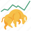 bull, market, trade, stock, cryptocurrency, bullish 
