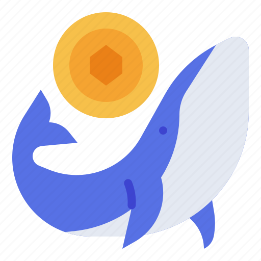 Whale, trade, stock, cryptocurrency, market icon - Download on Iconfinder