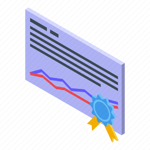 Crypto, graph, isometric icon - Download on Iconfinder