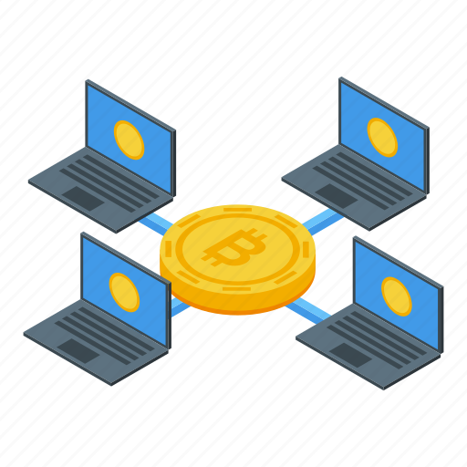 Bitcoin, investment, isometric icon - Download on Iconfinder