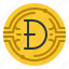 dogecoin, cryptocurrency, money, currency, coin, cash 