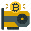 graphic, card, mining, bitcoin, crypto, coin, video