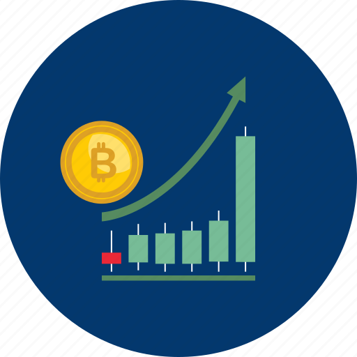 Bitcoin, coin, cryptocurrency, graph, grow, pump, statistic icon - Download on Iconfinder
