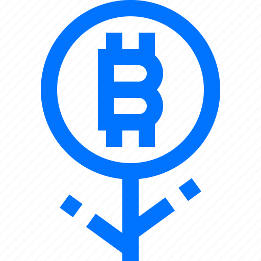 Bitcoin, cryptocurrency, digital, growth, investment, money, plant icon - Download on Iconfinder