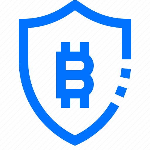 Bitcoin, cryptocurrency, password, protection, safety, security, shield icon - Download on Iconfinder