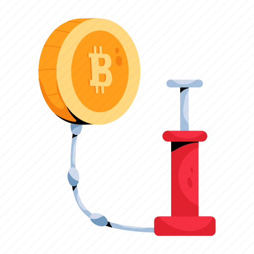 Bitcoin inflation, crypto inflation, inflation balloon, money inflation, inflation icon - Download on Iconfinder