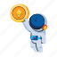 ethereum astronaut, space money, ethereum coin, cryptocurrency, digital currency 