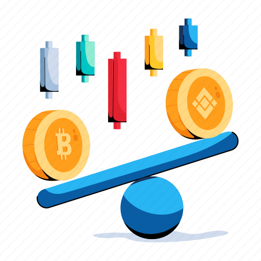 Cryptocurrency comparison, money scale, currency comparison, financial balance, money comparison icon - Download on Iconfinder