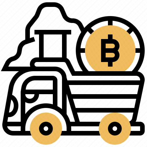 Bitcoin, business, mining, money, truck icon - Download on Iconfinder