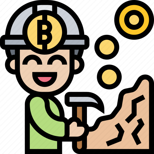 Mining, bitcoin, cryptocurrency, trade, resource icon - Download on Iconfinder