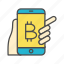 app, bictoin, cryptocurrency, mobile, payment, wallet 