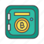 bitcoin, box, cryptocurrency, deposit, saving, security, trezor 