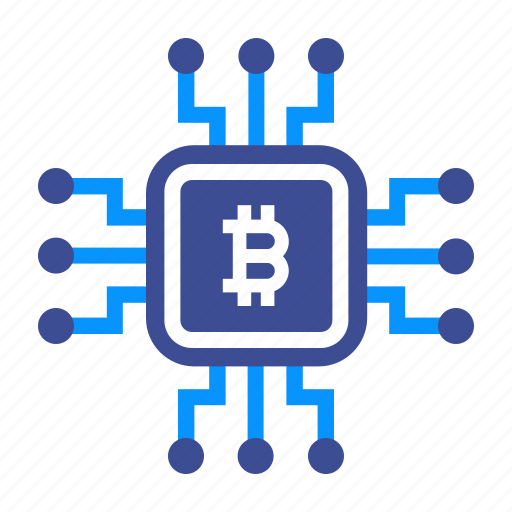 Bitcoin, blockchain, computer, cpu, miner, mining, processor icon - Download on Iconfinder