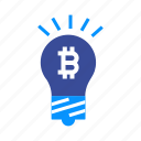 bitcoin, blockchain, bulb, coin, lamp, light, virtual
