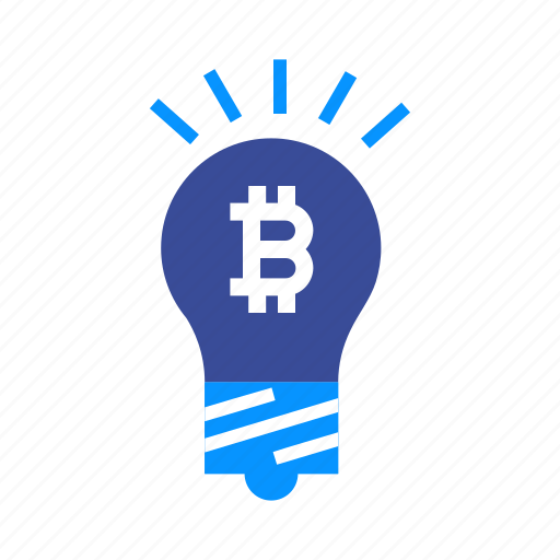 Bitcoin, blockchain, bulb, coin, lamp, light, virtual icon - Download on Iconfinder
