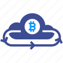 bitcoin, clouds, coin, cryptocurrency, money, transfer, virtual