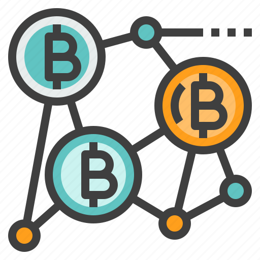 Bitcoin, blockchain, cryptocurrency, network, technology icon - Download on Iconfinder