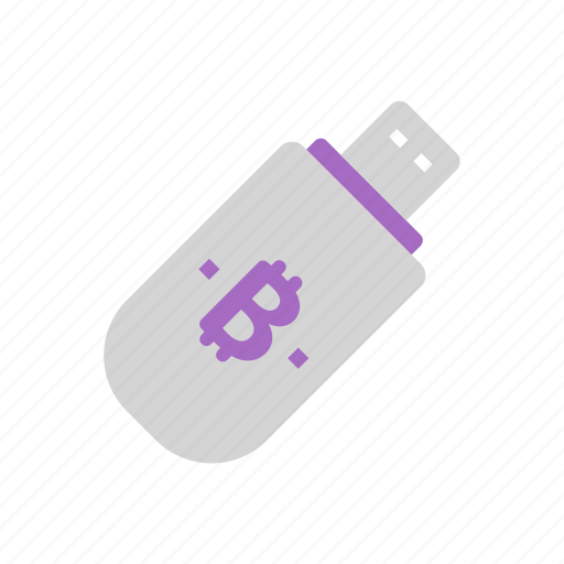 Bitcoin, cryptocurrency, digital, usb icon - Download on Iconfinder