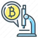 bitcoin, cryptocurrency, microscope, research
