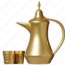 teapot, kettle, drink, arabian, pot, arabic, islamic, decoration, ramadan
