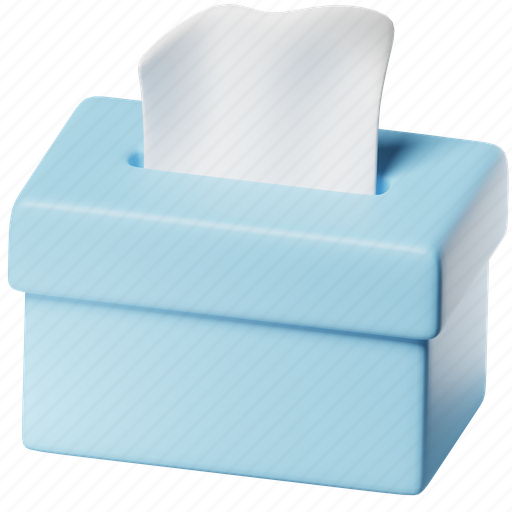 Tissue box, tissue, hygiene, clean, napkin, baby shower, mother-to-be 3D illustration - Download on Iconfinder