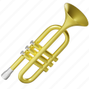 trumpet, flute, fife, instrument, music, carnival, festival, circus, celebration