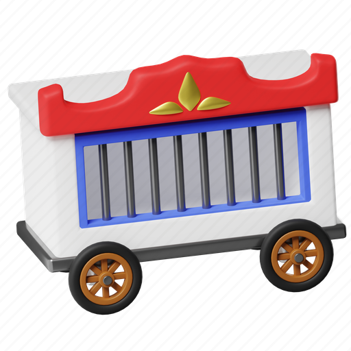 Cage, cart, trolley, wagon, tram, carnival, festival icon - Download on Iconfinder