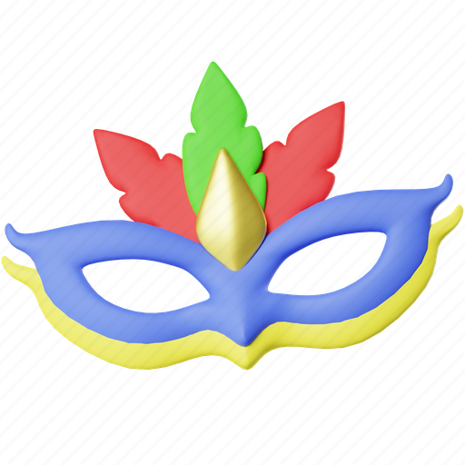 Carnival mask, costume, feathers, masquerade, eye mask, carnival, festival icon - Download on Iconfinder