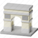 arc de triomphe, paris, france, monument, landmark, architecture, building 